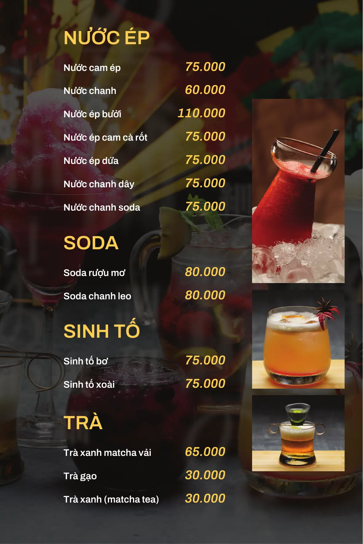 Drinks Menu Page 7
