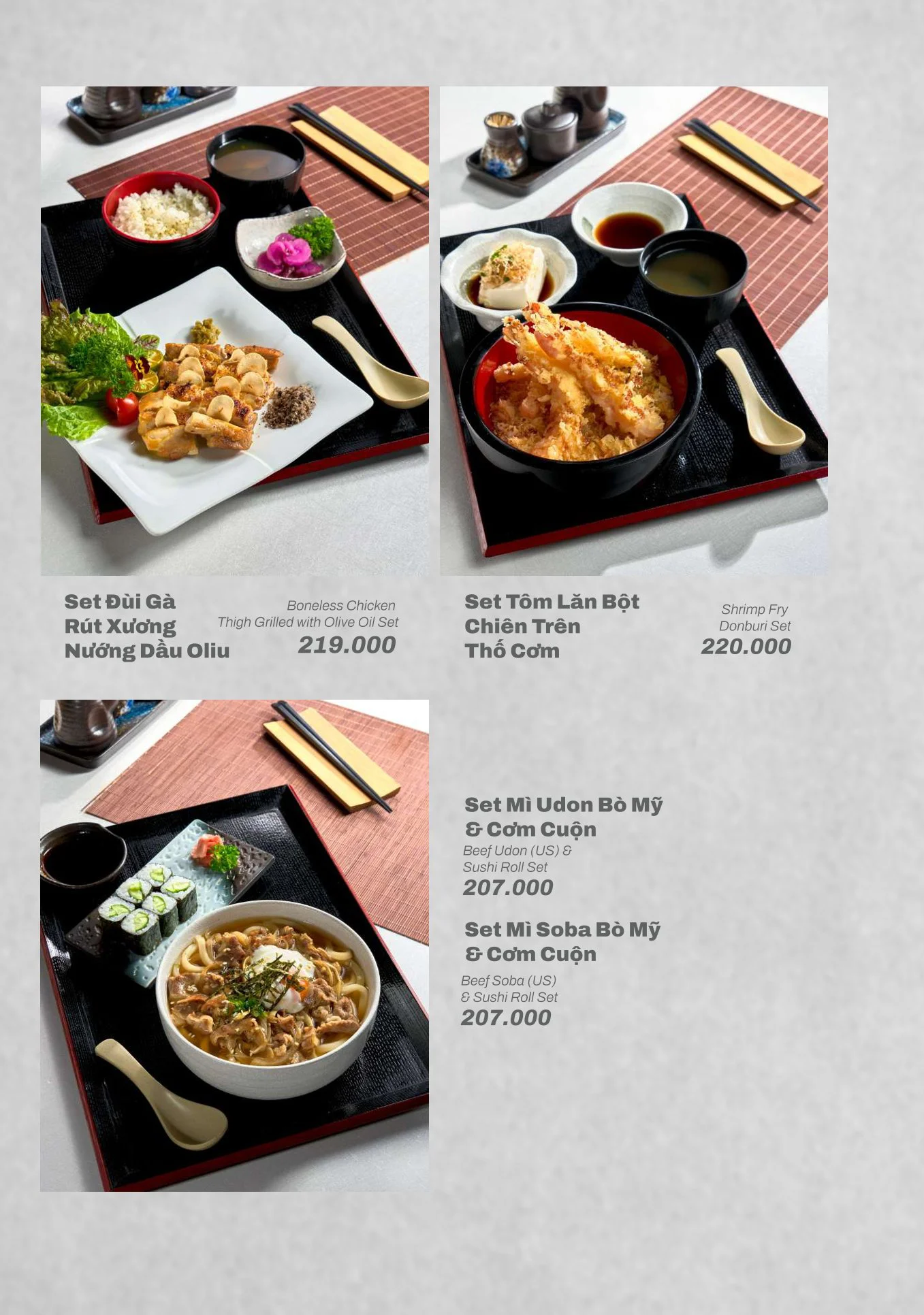 Grilled & Noodle Lunch Sets
